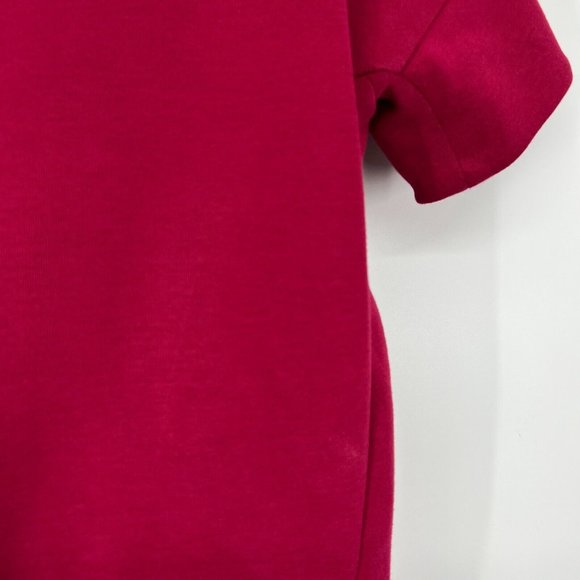 Nike Tech Top Fleece Crewneck Burgundy Short Sleeve - Picture 7 of 12